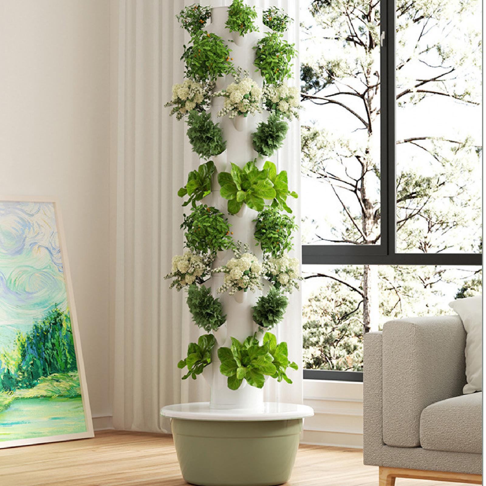 Hydroponic Nft Channel - Hydroponic Tower with Water Pump Soilless