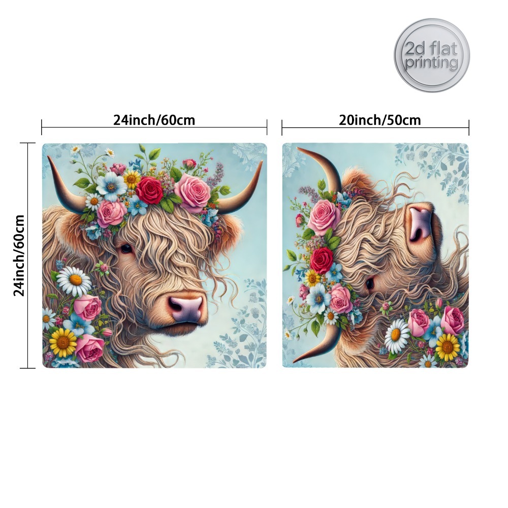 1pc, Artificial Leather Dish D – обзор и цена Cow Mat Rubber