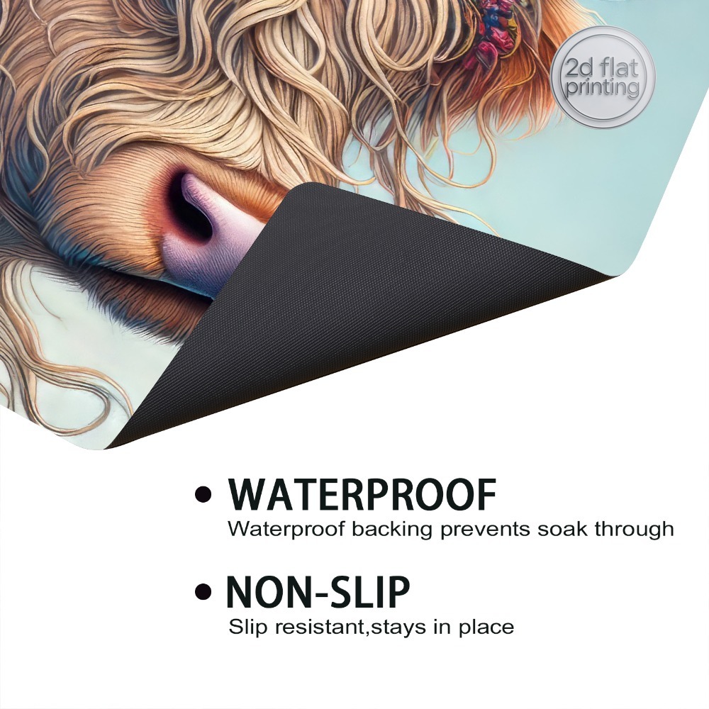 1pc, Artificial Leather Dish D – обзор и цена Cow Mat Rubber