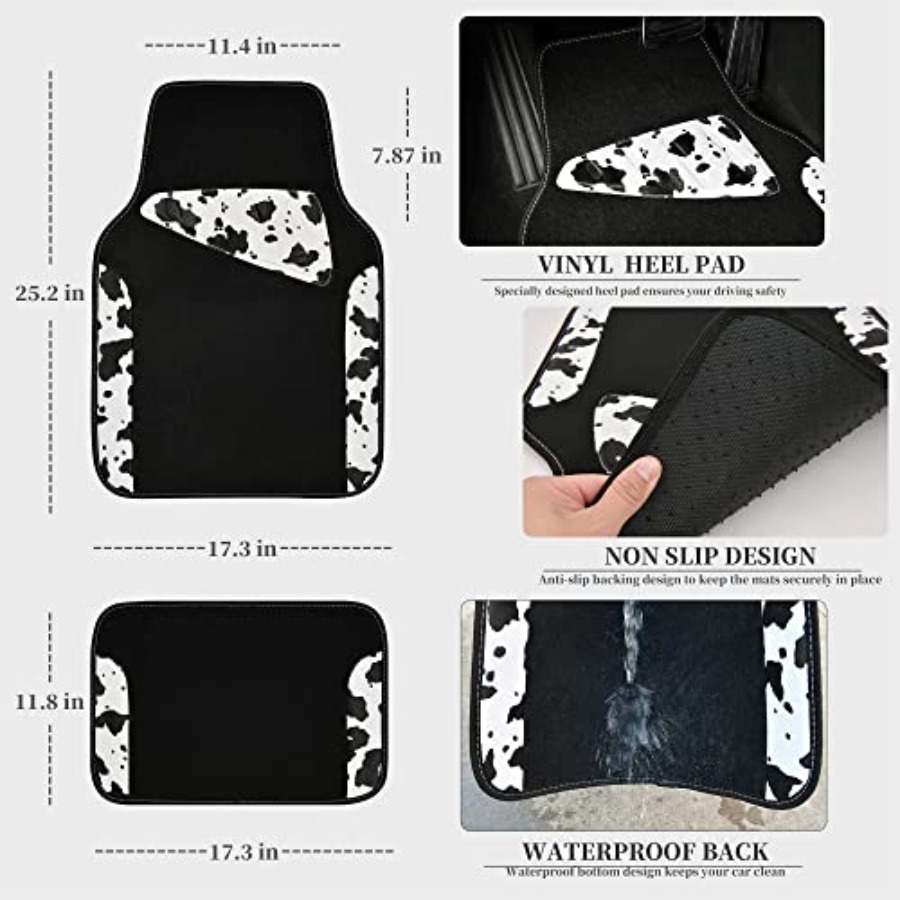 Waterproof Universal Fit Car F – обзор и цена Cow Mat Rubber