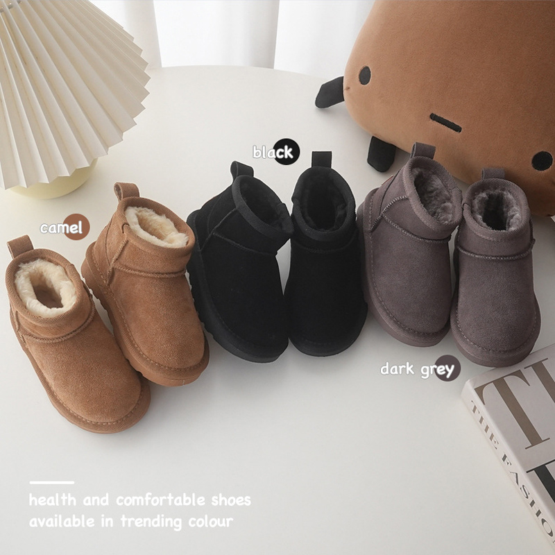 Children Winter Snow Boots Bab – обзор и цена Cow Mat Rubber