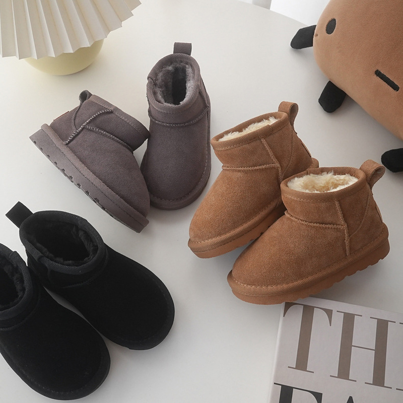 Children Winter Snow Boots Bab – обзор и цена Cow Mat Rubber