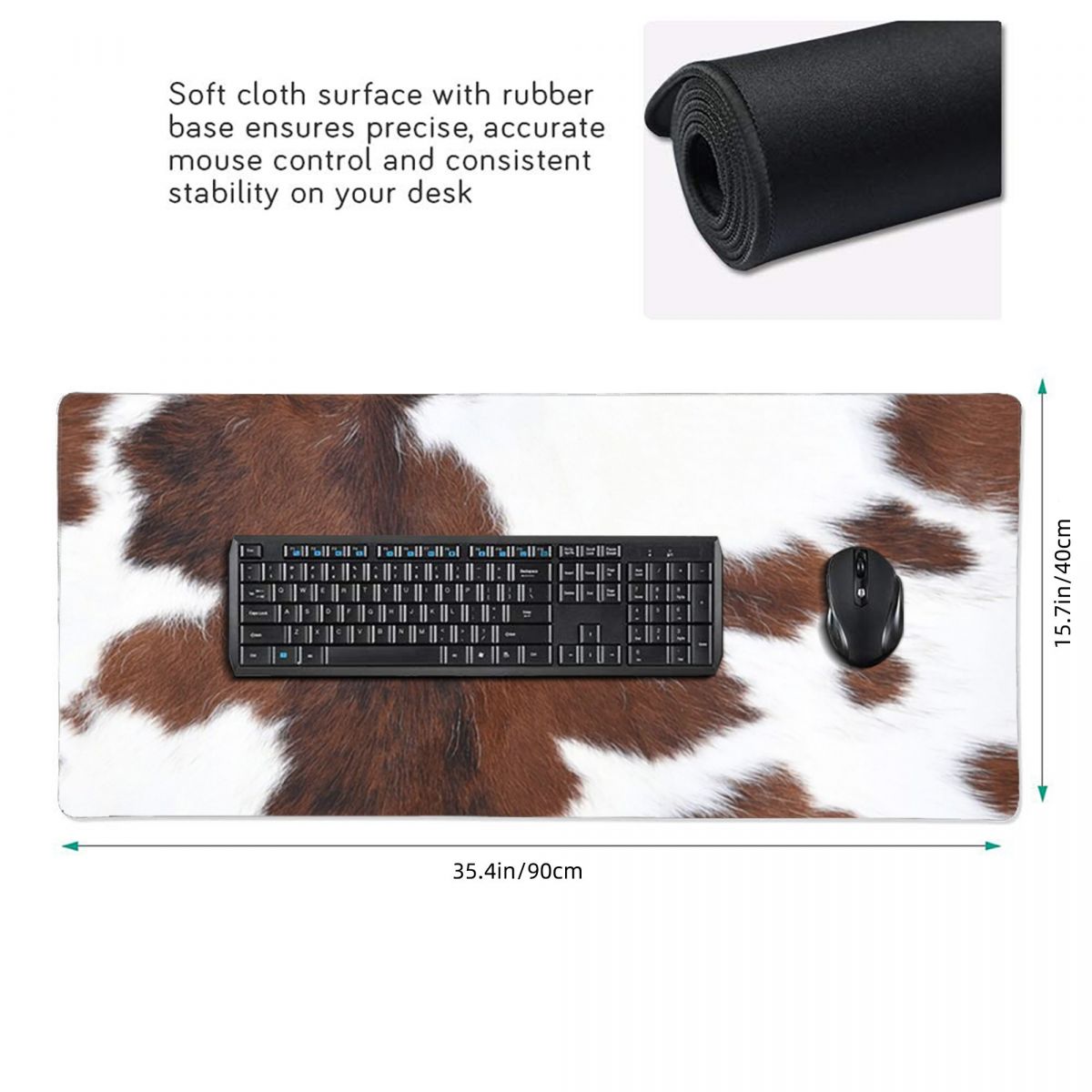 Large Mouse Pad Cow Skin Patte – обзор и цена Cow Mat Rubber