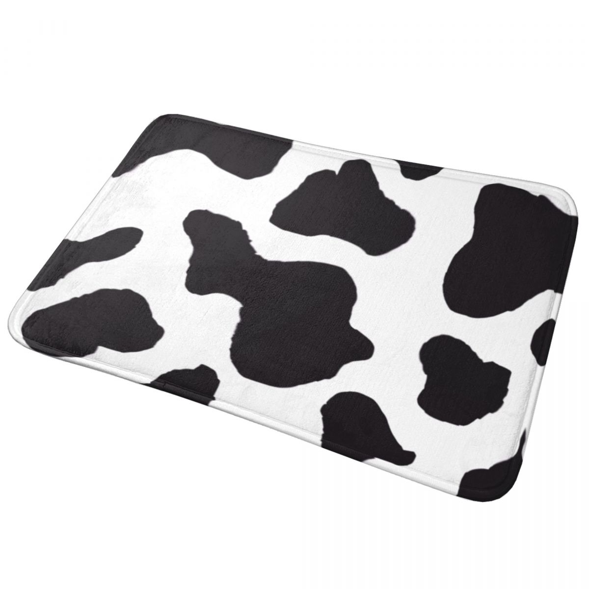 Cow Print Bath Mat Black Anima – обзор и цена Cow Mat Rubber