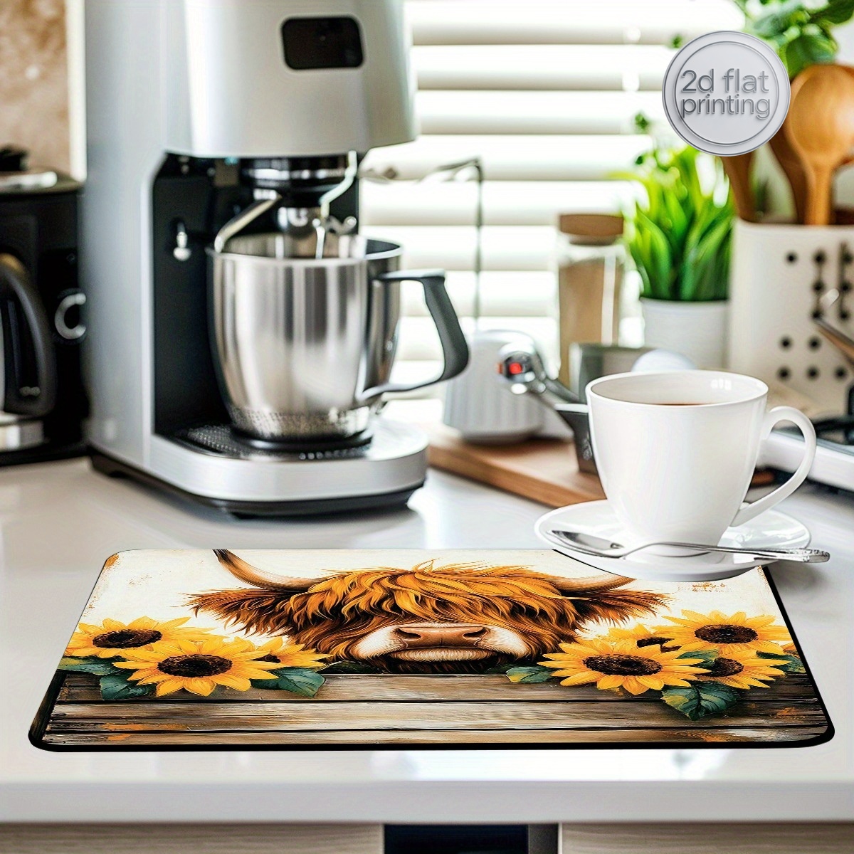 1pc Decorative Dish Drying Mat – обзор и цена Cow Mat Rubber