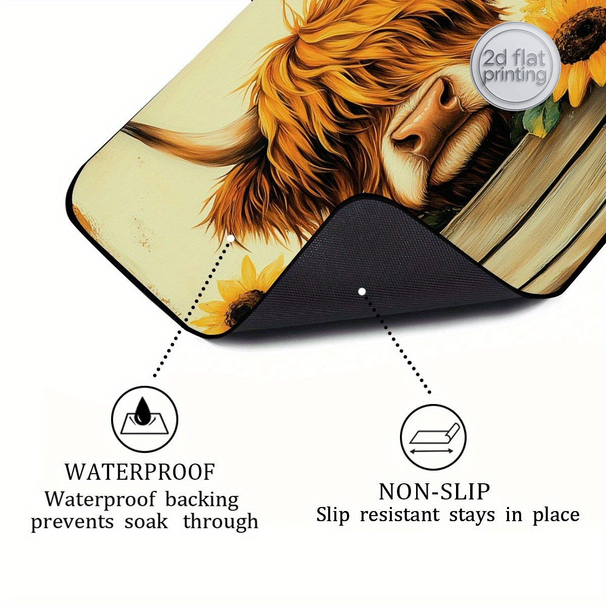 1pc Decorative Dish Drying Mat – обзор и цена Cow Mat Rubber