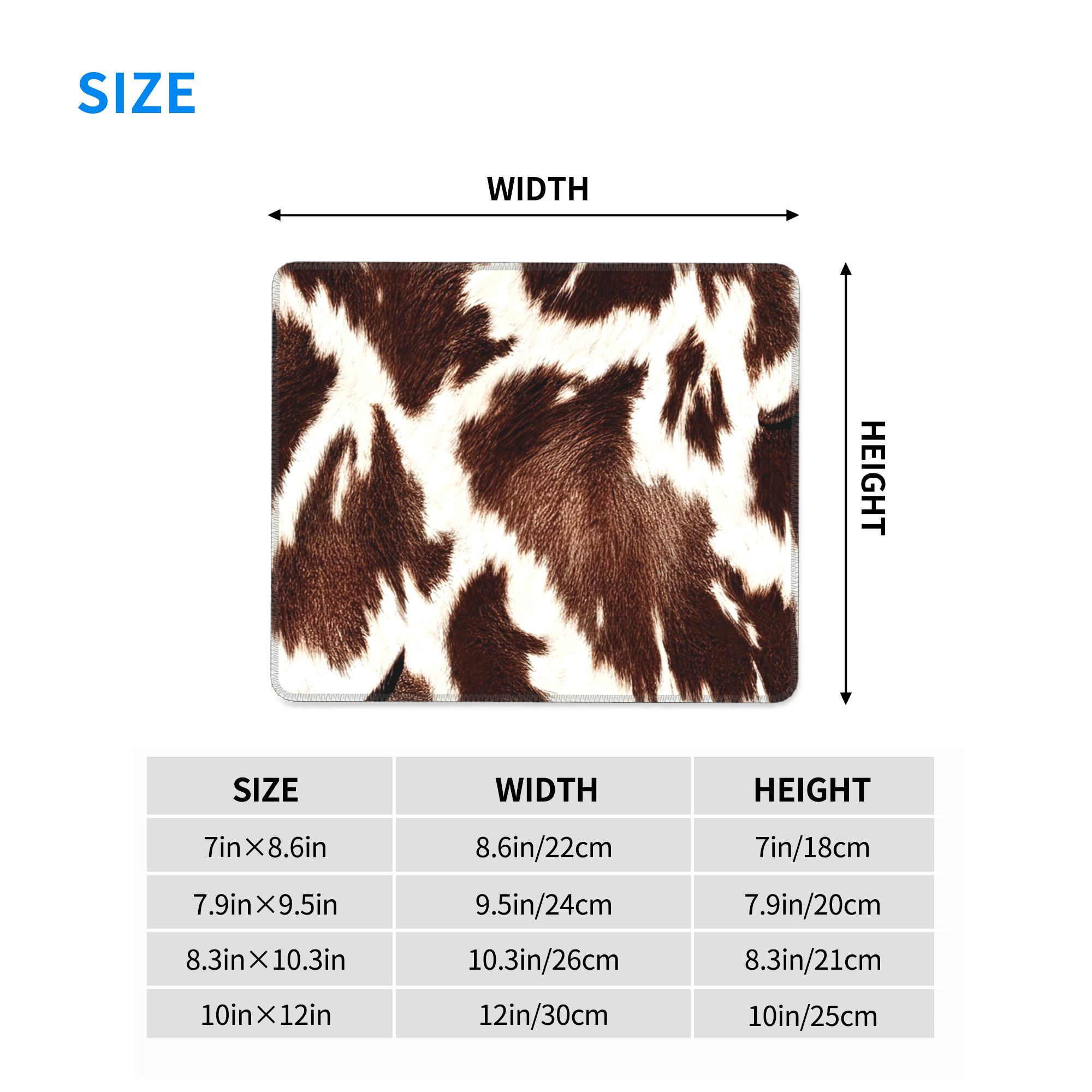 Cow Skin Pattern Mouse Pad Com – обзор и цена Cow Mat Rubber