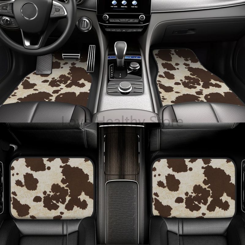 Cow Car Floor Mats Set of 4 Br – обзор и цена Cow Mat Rubber