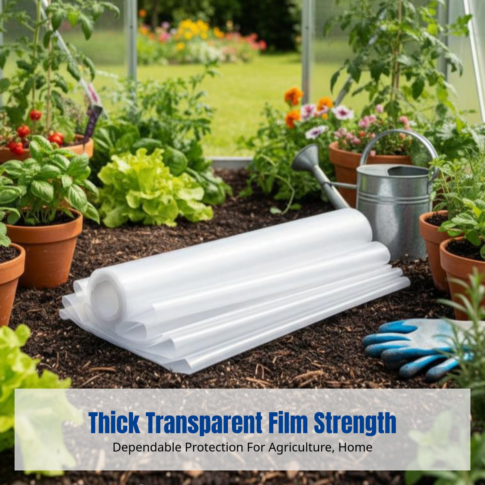 Heavy Duty Transparent Tarp, W – обзор и цена Greenhouse Plastic Film