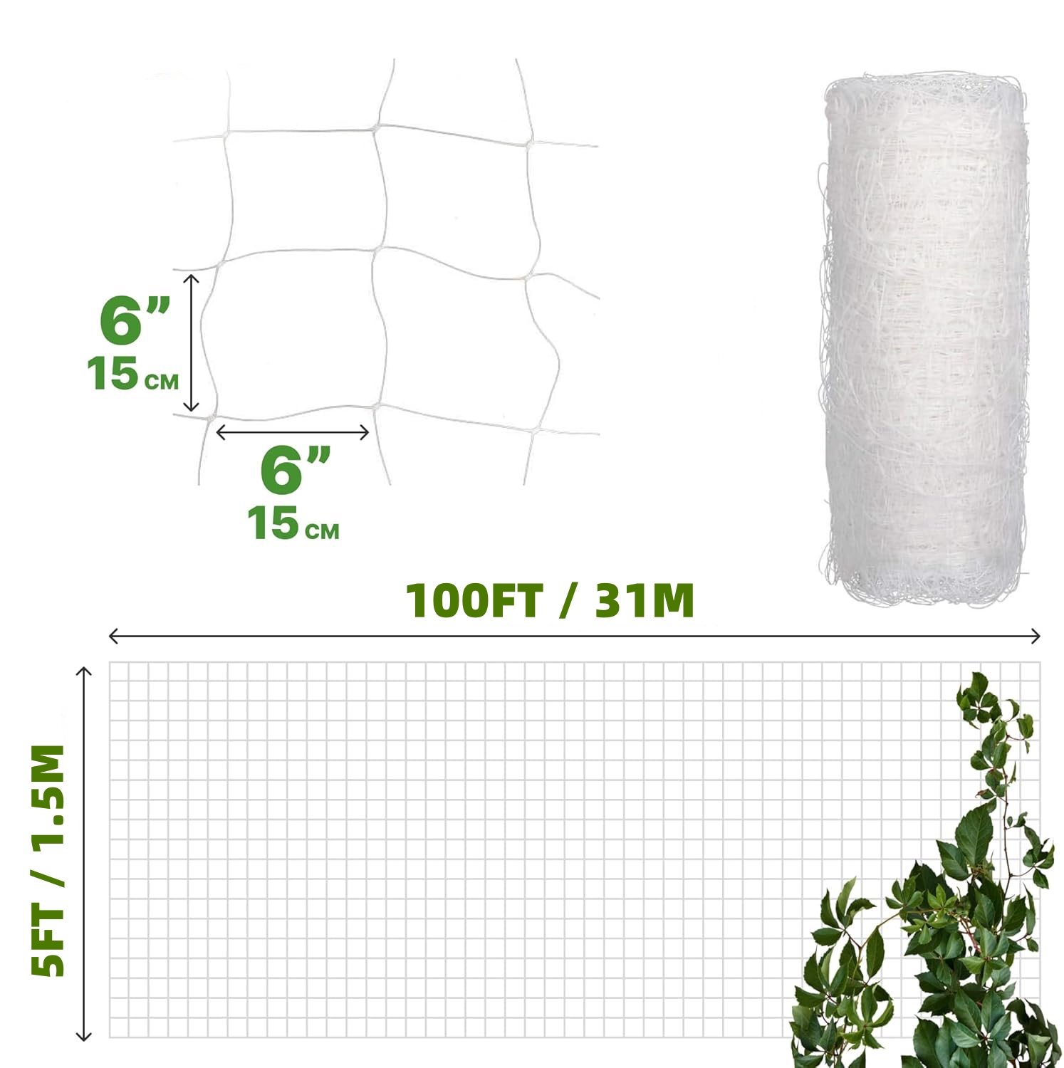 Plastic Trellis Netting 4x100f – обзор и цена Hydroponic Nft Channel
