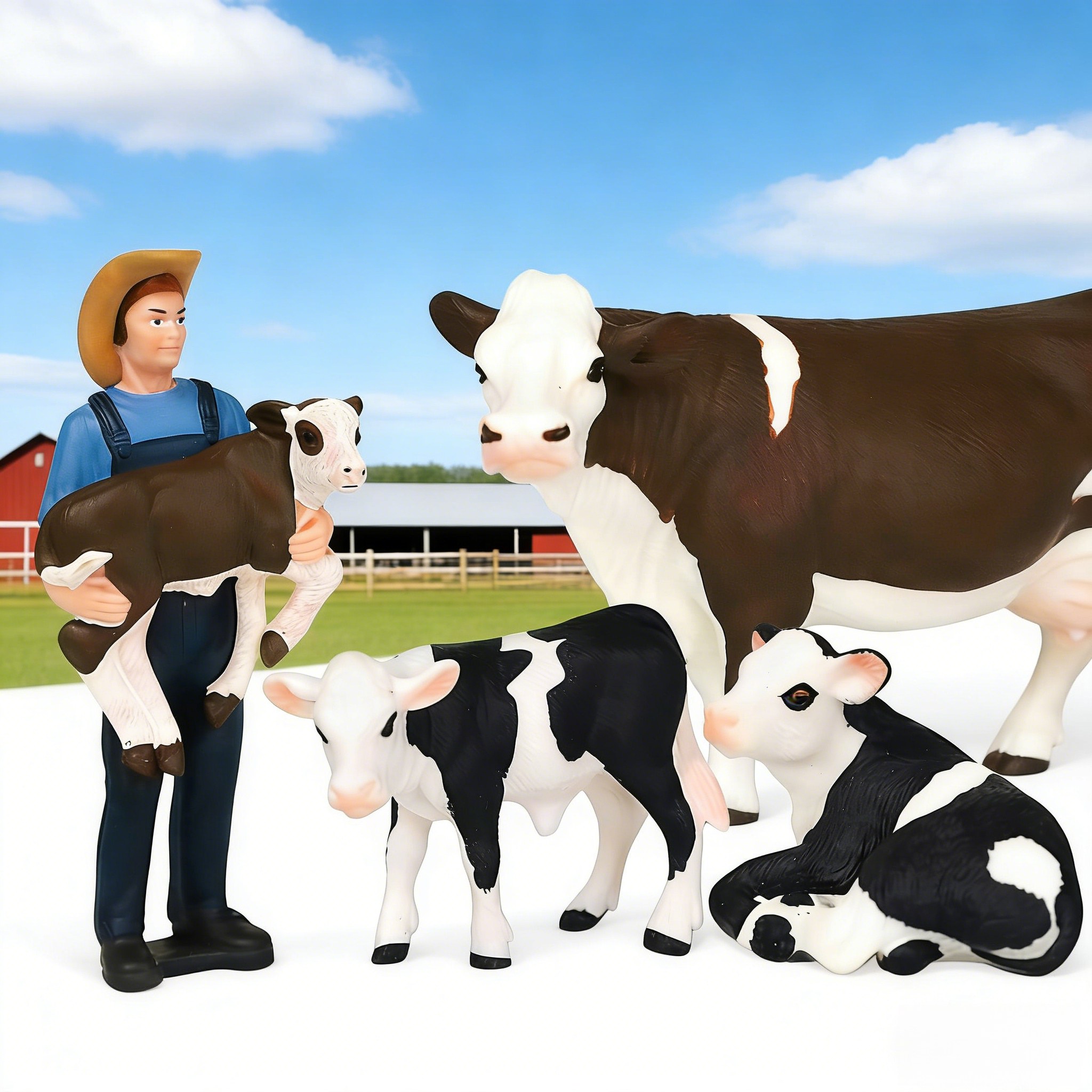 Farm Farmer And Cow Model Set  – обзор и цена Agriculture Farming Education