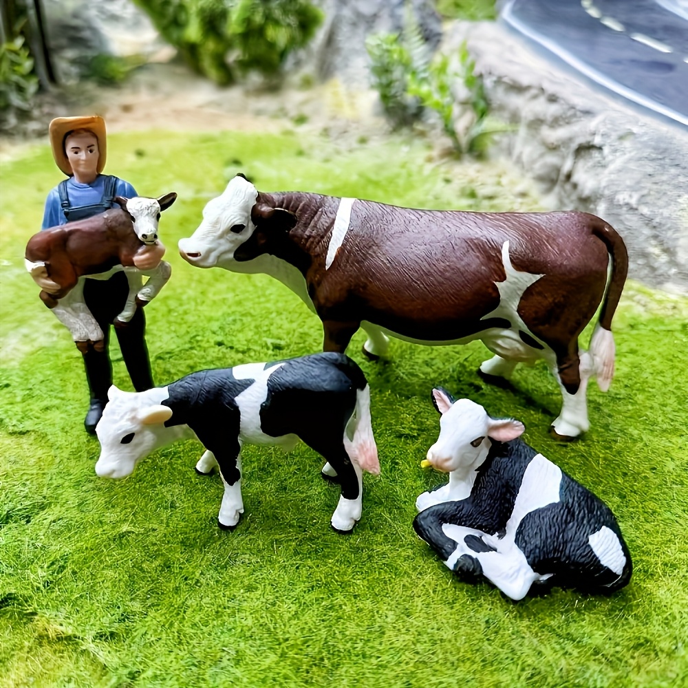 Farm Farmer And Cow Model Set  – обзор и цена Agriculture Farming Education