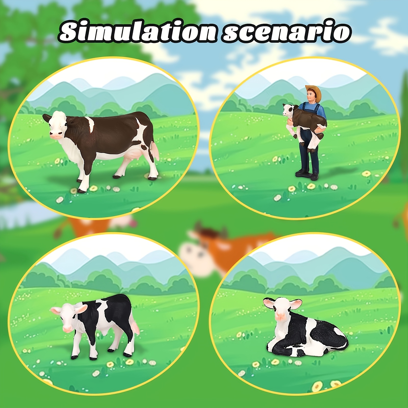 Farm Farmer And Cow Model Set  – обзор и цена Agriculture Farming Education