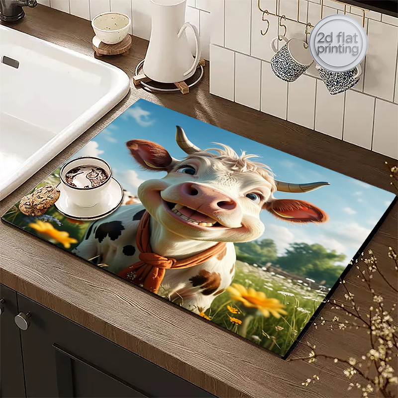 2D Flat Printing 1pc Cow Print – обзор и цена Cow Mat Rubber